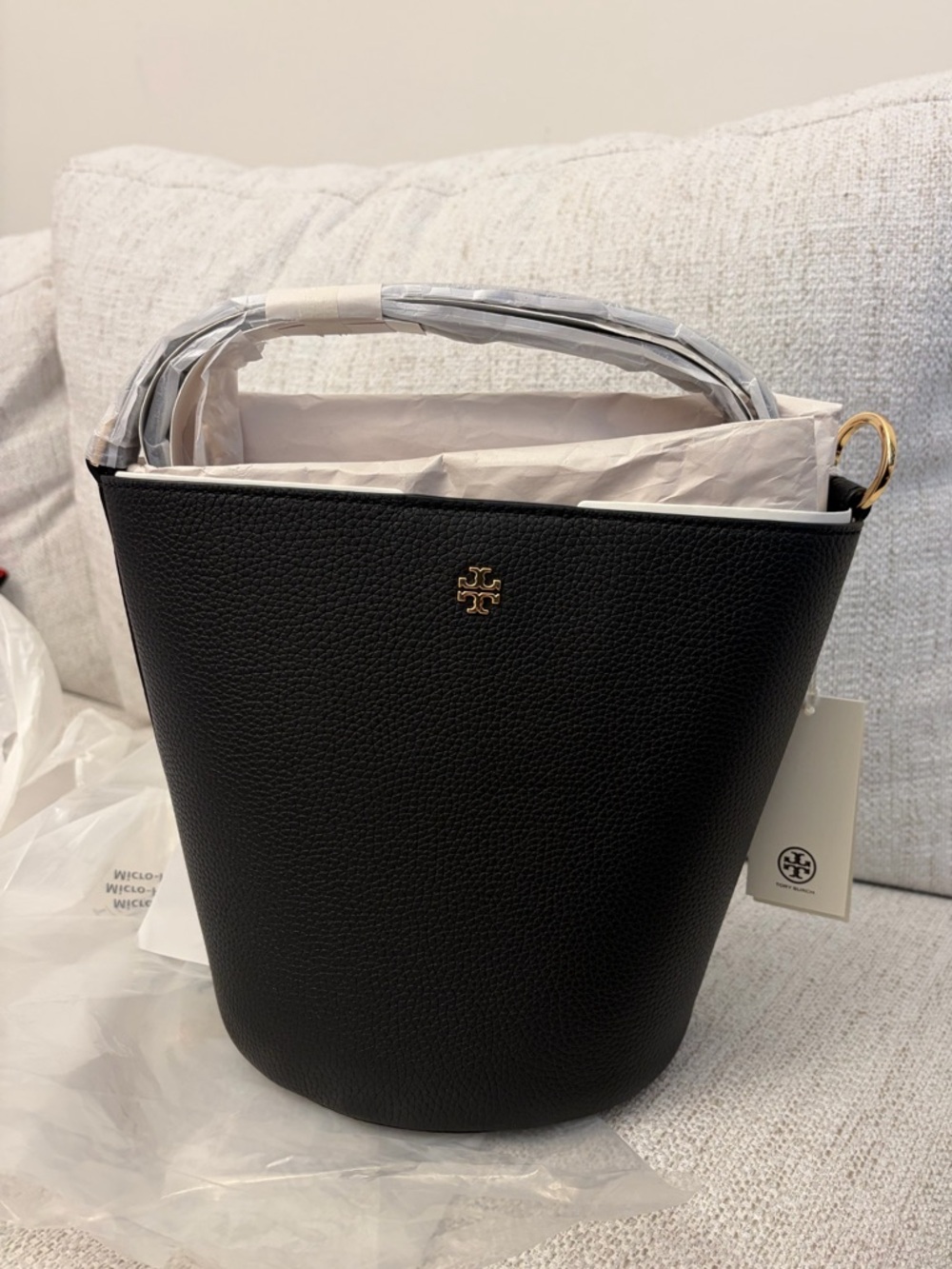 NWT Tory Burch Leather Bucket Bag
